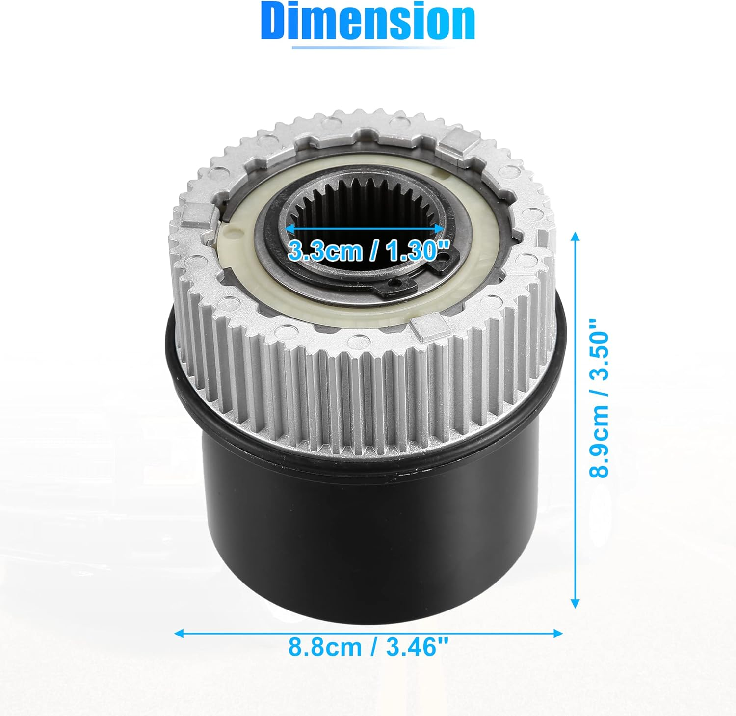 X AUTOHAUX 4X4 Auto Locking Hub 4WD Locking Hub Actuator for Ford F-250 Super Duty 1999-2004 for Ford 2000-2005 1C3Z-3B396-CB 4 Wheel Drive Rubber image number 3