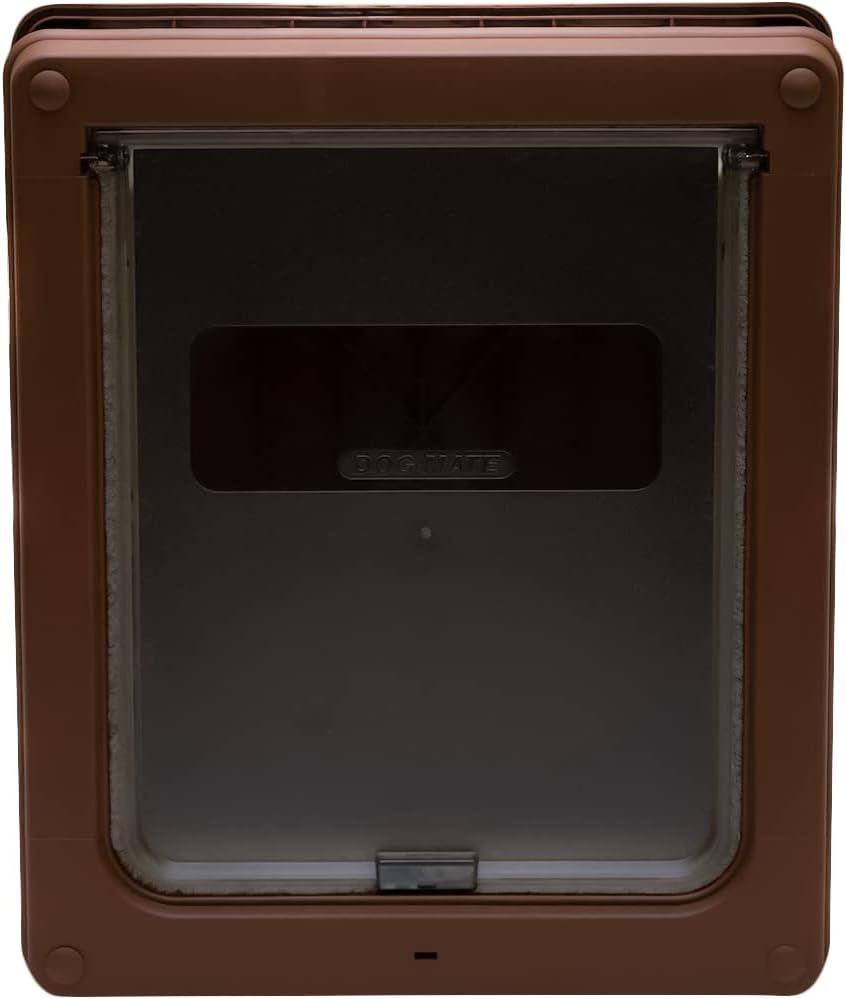 Dog Mate Lockable Medium Dog Door, Brown (215B) image number 5