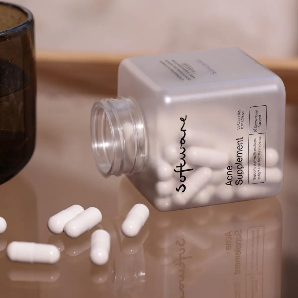 Software Acne Supplement 60 Capsules | Vitamin Supplement for Acne Treatment | Support Skin Health, Collagen Production and Relieve Acne Symptoms (60 Day Serving)