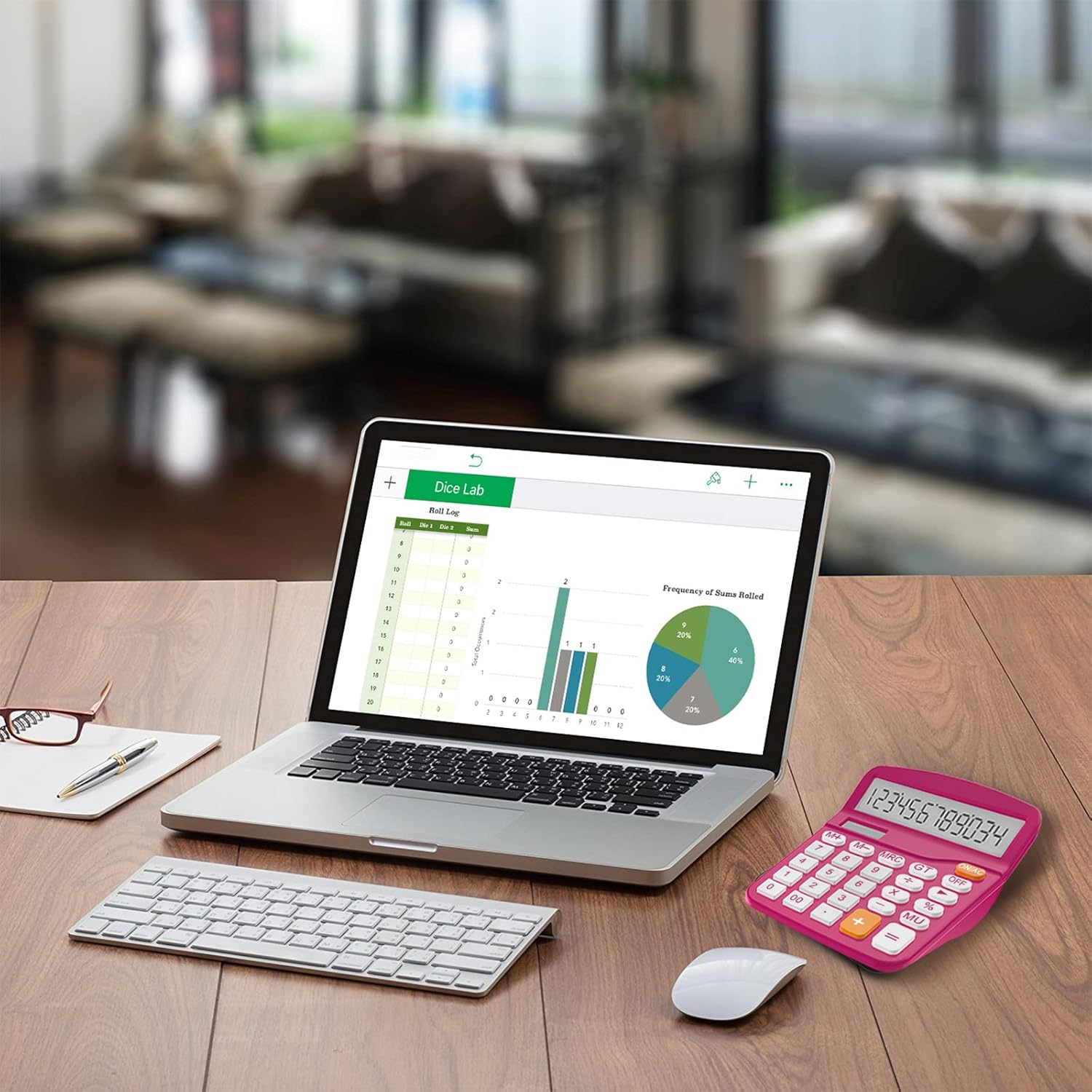 Helect Calculator, Standard Function Desktop Calculator (Plum) image number 3