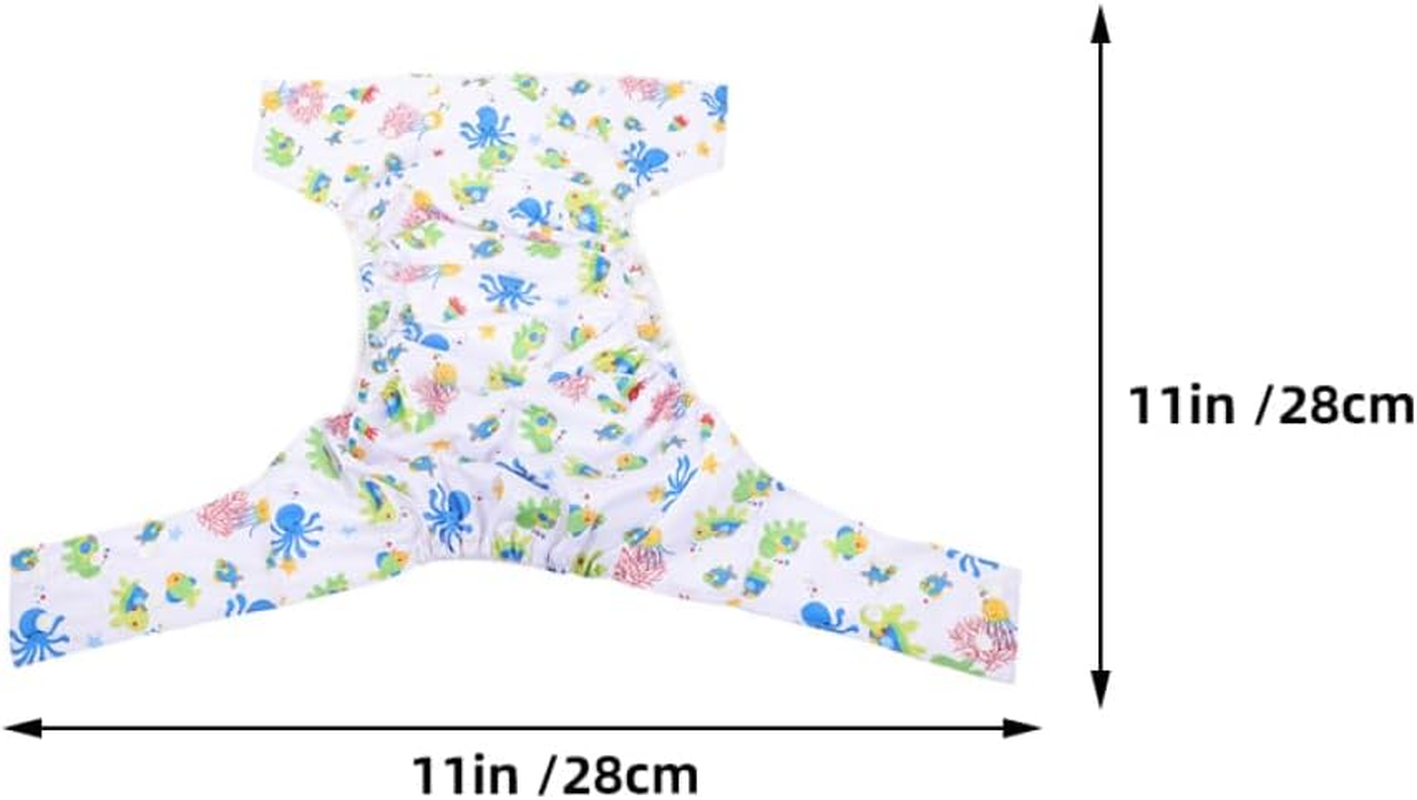 Ifundom 2Pcs Washable Adult Diapers Incontinence Pants Reusable Cloth Snaps for Elderly Men and Women Postpartum Care image number 4