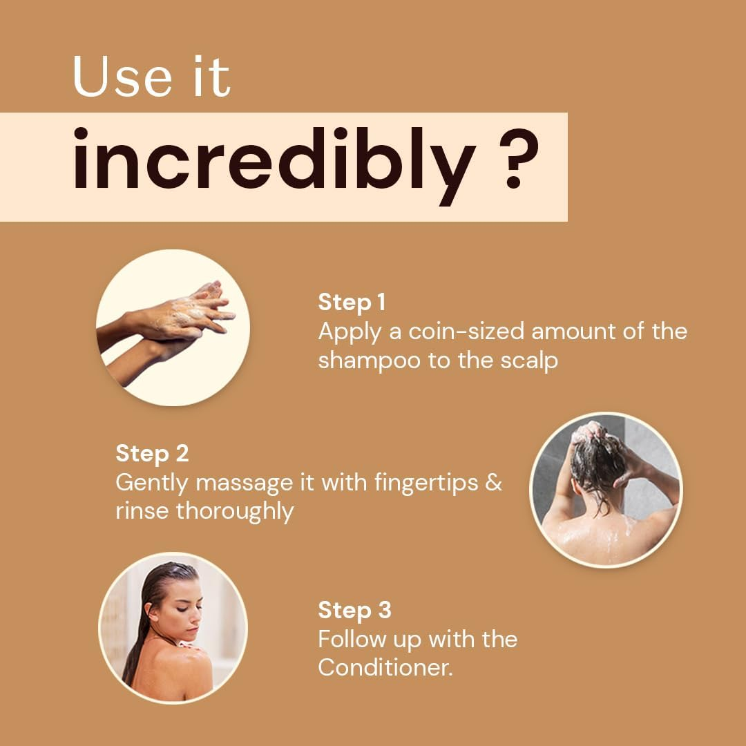 Atulya Madagascar Vanilla Shampoo Enriched with Soya Protein Oil and Onion - Paraben-Free, Silicone-Free, Sulphate-Free and Mineral Oil-Free (300 Ml) image number 1