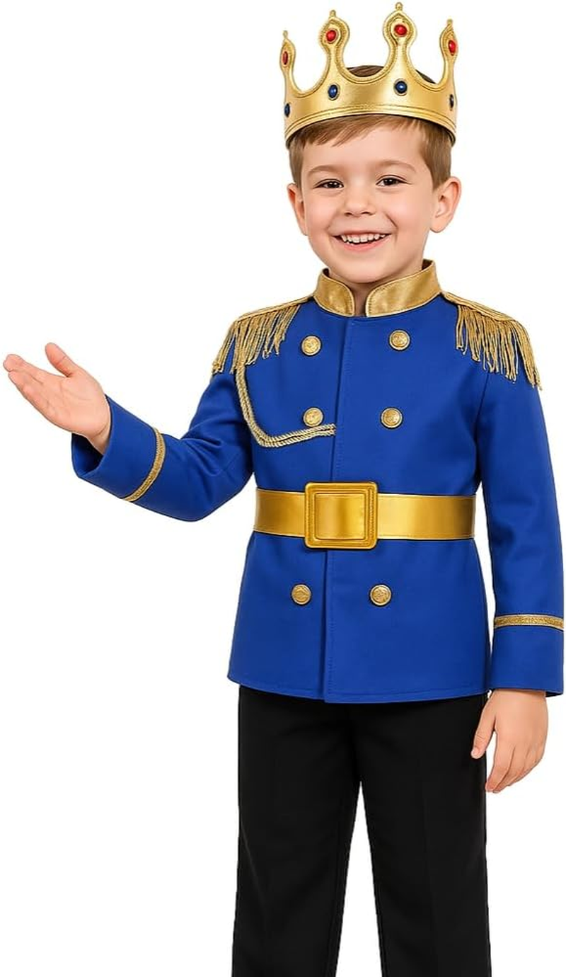Prince Costume for Boys Halloween Kids Prince Charming Costume for Toddler Boys