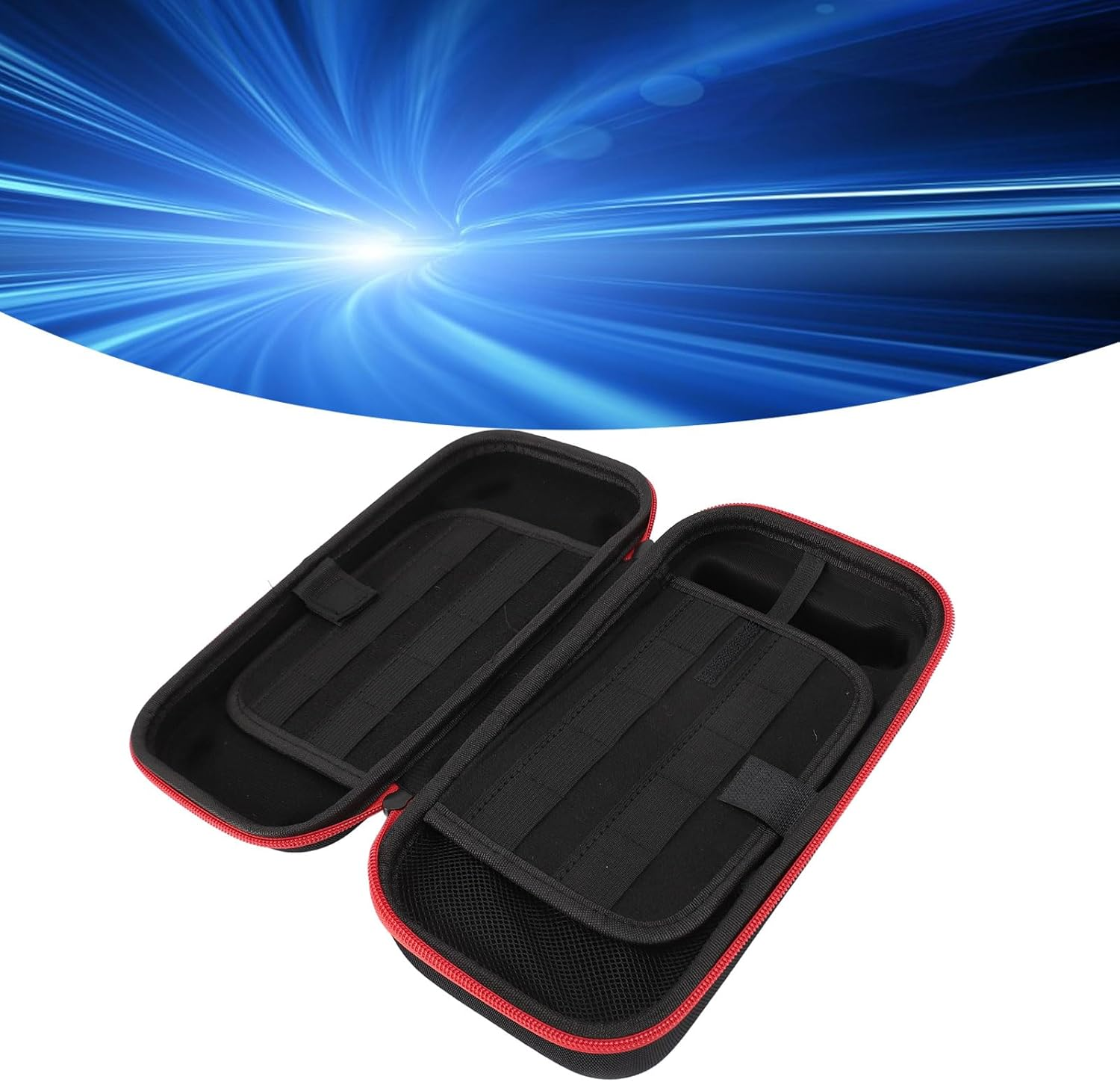 Hard Shell for Switch Carrying Case, Shockproof Protective Travel Case with Extra Large Storage Space, US Power Supply Slot, Lightweight and Portable image number 3