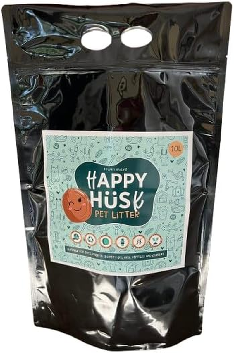 Happy Husk Eco-Friendly Coco Peat Pet Litter &ndash; 100% Coconut Fibre, Compostable & Odour-Controlling | Natural Cat Litter Loved by Cats, Rabbits & Small Pets (10L) image number 2