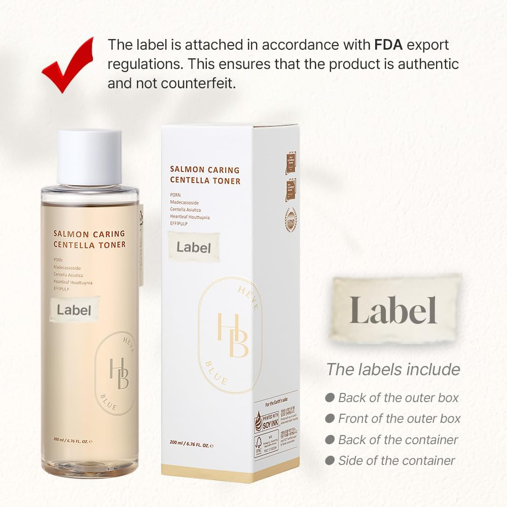 HEVEBLUE Salmon Caring Centella Toner 200 Ml image number 3