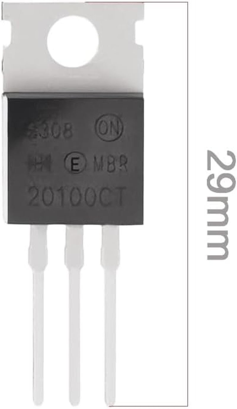 Create Idea 10Pcs MBR20100CT Planar Schottky Rectifier Diode 20A 100V TO-220AB Used in Electronic DIY Projects Amplifiers Solar Panels Charging Circuits Etc image number 5