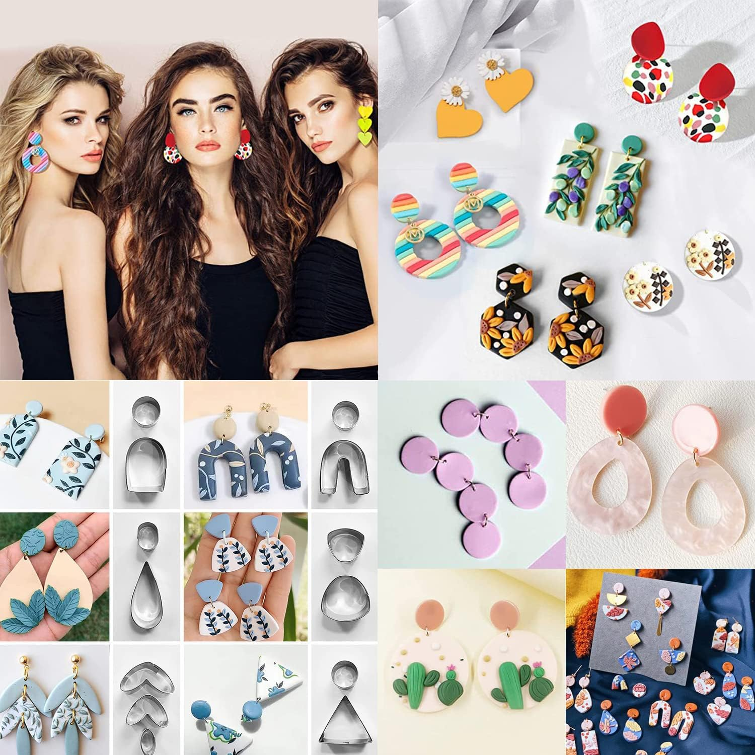 Taicols 39 Pcs Mini Cookie Cutters Set, Stainless Steel Mini Geometric Shaped Cookie Biscuit Cutter Set, Heart Star Flower Hexagon Diamond Shapes, Polymer Clay Cutters for Kids, Biscuit Fruit Cutter image number 2