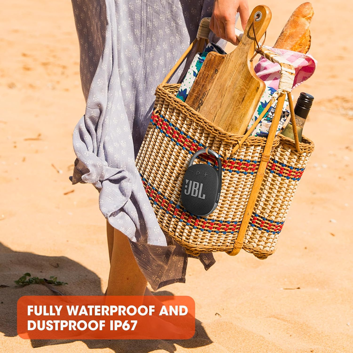 JBL Clip 4 - Portable Mini Bluetooth Speaker, Big Sound and Strong Bass, Built-In Carabiner, Waterproof IP67 and Dustproof, 10 Hours Playback, Speaker for Home image number 3