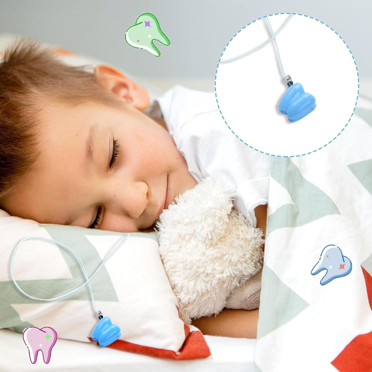 Lost Teeth Saver Necklace Organizer - Upgraded Milk Teeth Storage Box Necklace Cute Fairy Baby Teeth Keepsake Holder Children Teeth save Box for Lost Teeth Storage Box 10 Pieces image number 4