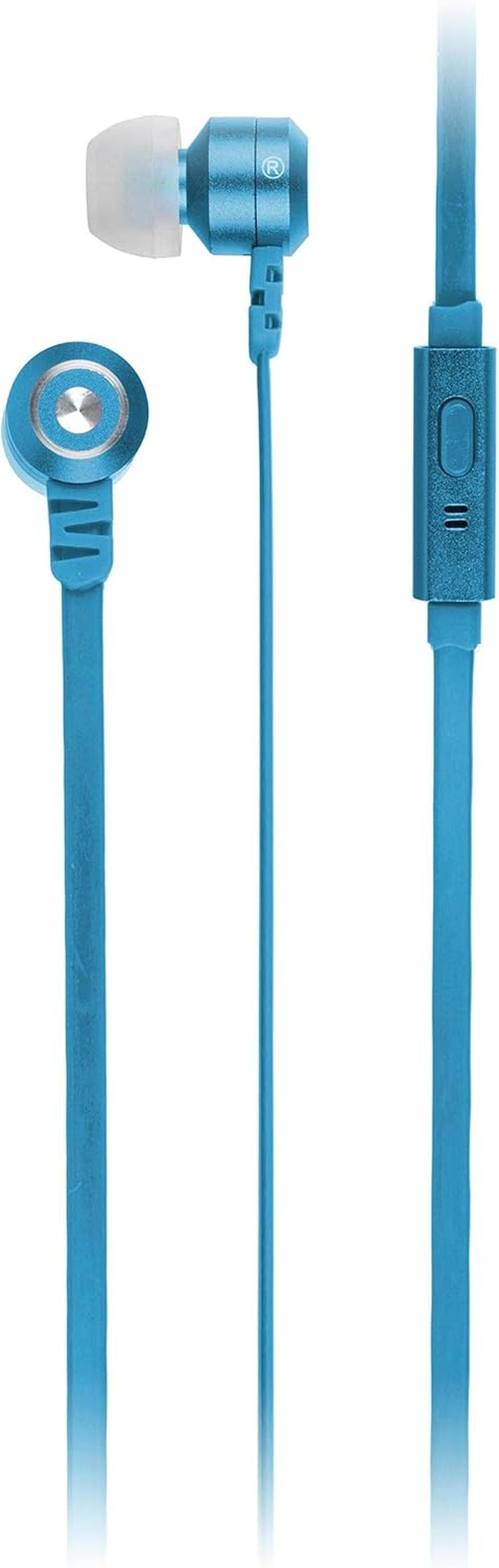 Kitsound Kit Sound Fresh Ribbons Ear Headphones with a Microphone - Blue KSRIBFRESHBL