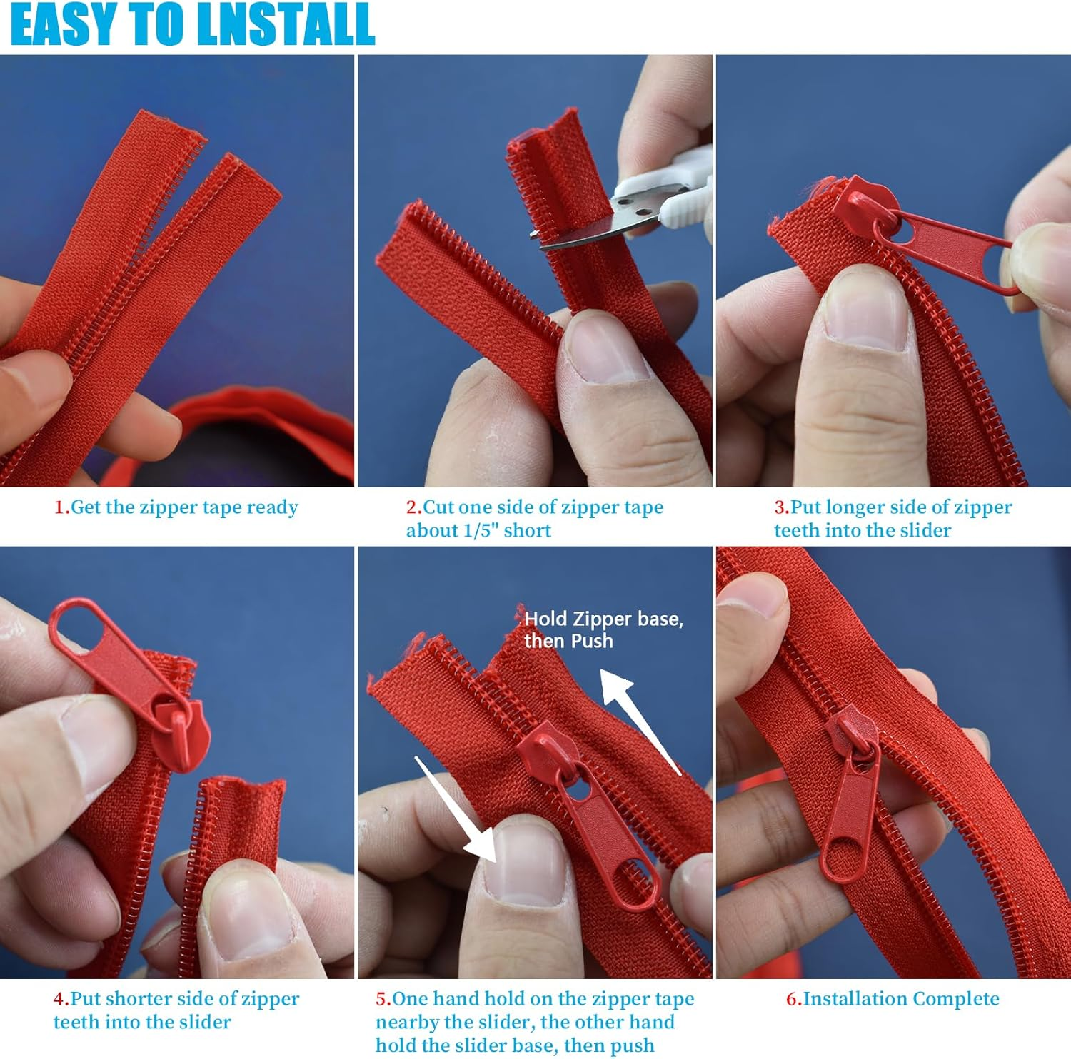 42 Yards 14Pcs Zippers by 5 Nylon Coil in Assorted Colors with 112 Zipper Sliders Pull Head for DIY Tailor Sewing Crafts Supplies, 14 Color image number 4