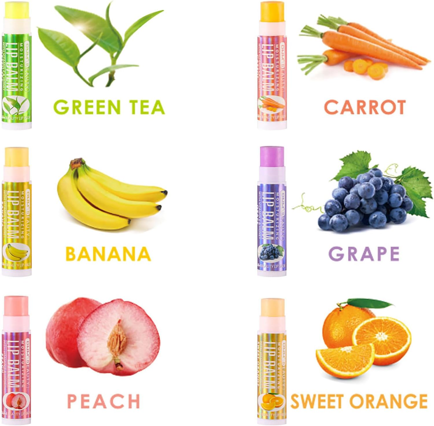 Tinted Lip Balm Set, 6 Pcs Colour Changing Lip Balm Stick Multipack Coloured Lip Gloss Set Shine Moisturiser & Hydrating Flavored Lipstick Makeup Set- for Teenage Girls Kids Women image number 6