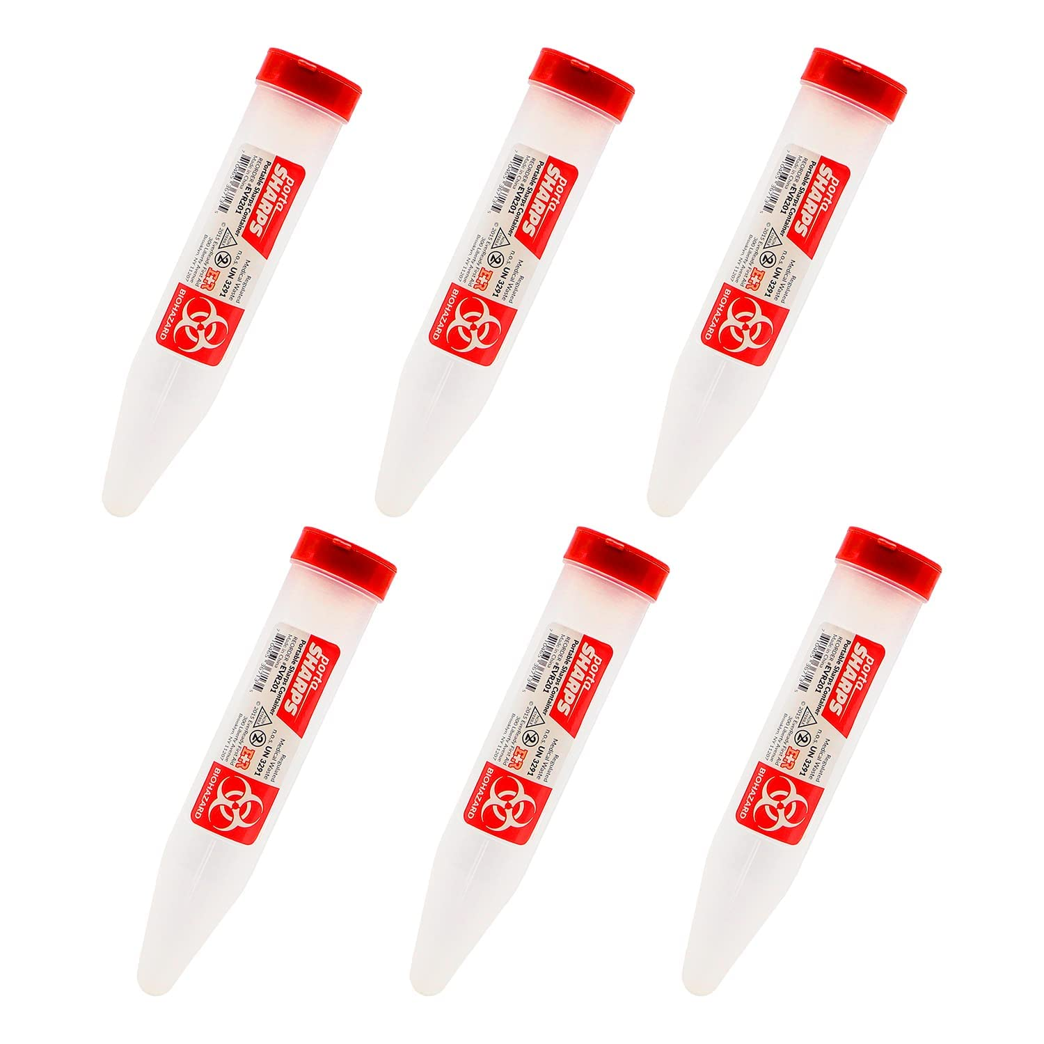 Ever Ready First Aid Porta Sharps Transportable Sharps Container with Locking Mechanism (6 Pack) image number 1