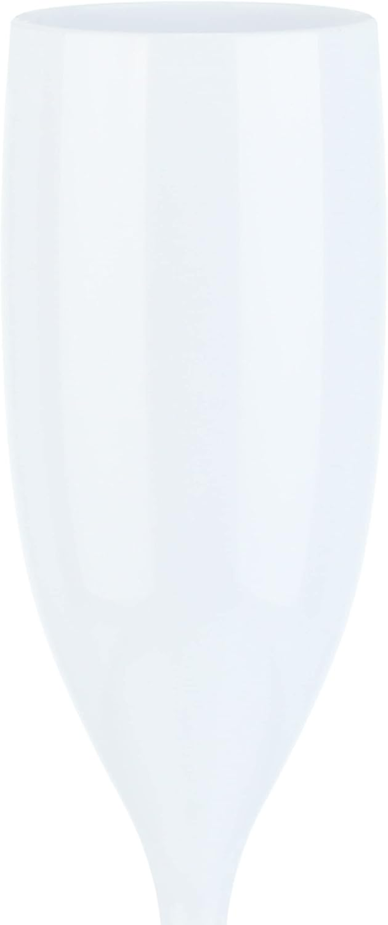 Relaxdays, Plastic Champagne Flutes, Set of 12, Shatterproof, BPA Free, Reusable Wine Glasses, for Weddings, White image number 4