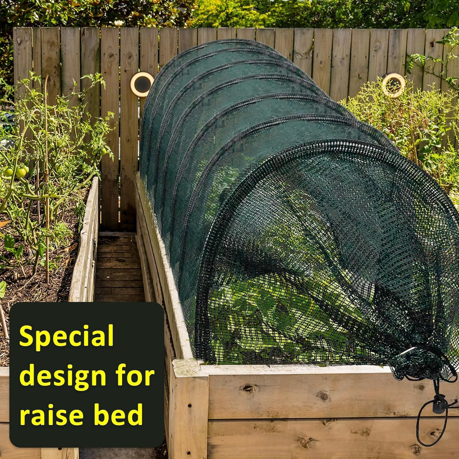 2 in 1 Portable Greenhouse Protection from Sun Heat,Garden Tunnel Shade Net Cover with Quick-Release Technology,Row Covers for Vegetables Plant Cover from Sun image number 5