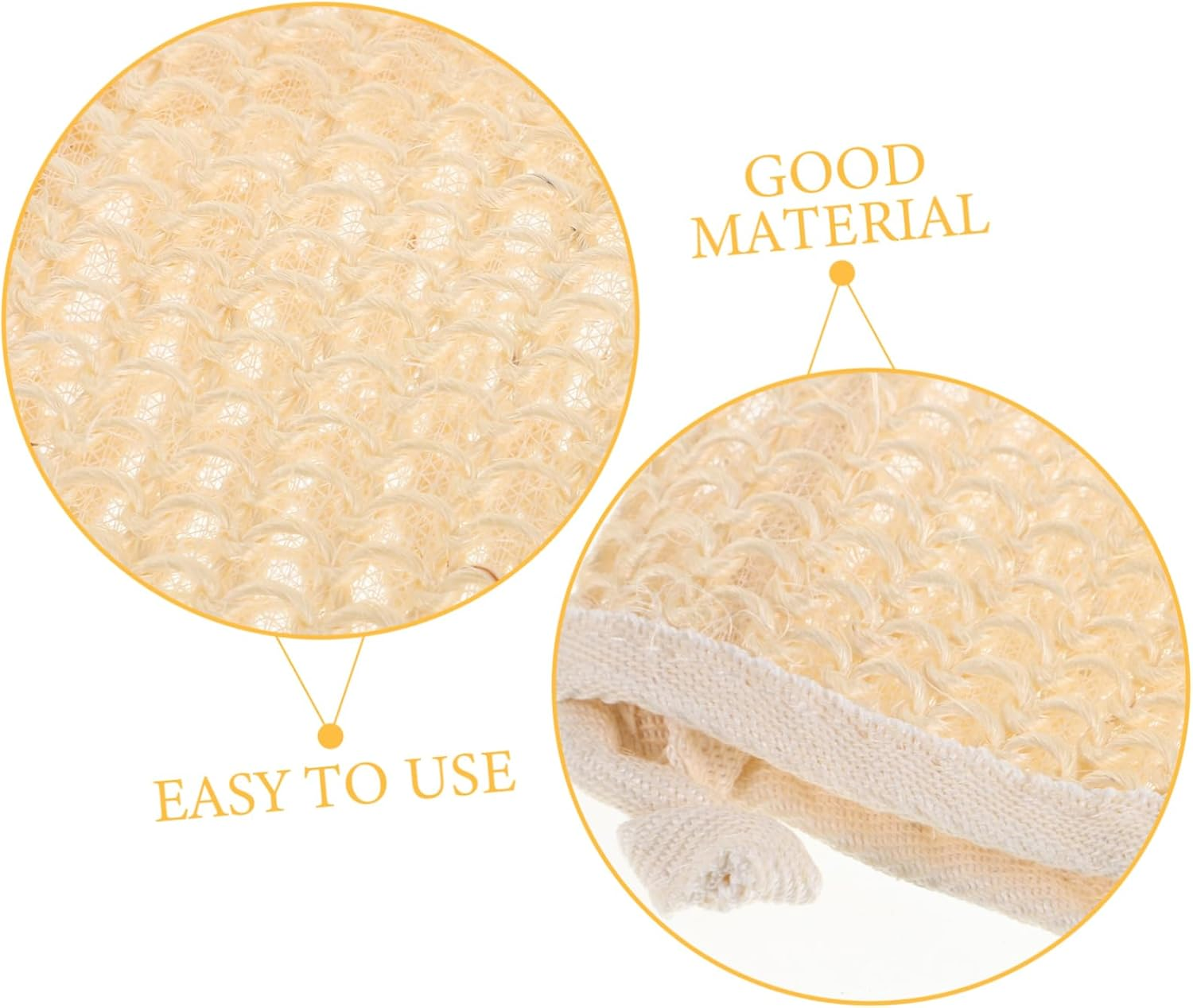 NULYLU 2Pcs Sisal Gloves Women Bathing Gloves Exfoliating Bathing for Cleaning Reusable image number 1