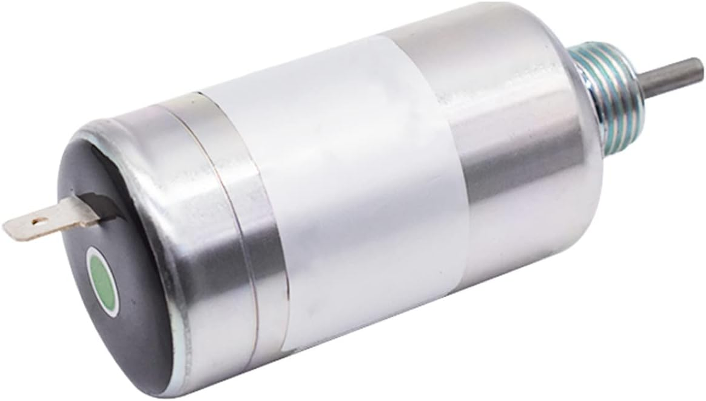 185206085 Fuel Shut off Solenoid 12V Stop Solenoid Valve Fit for Perkins 100 Series Engine and Case Holland image number 1