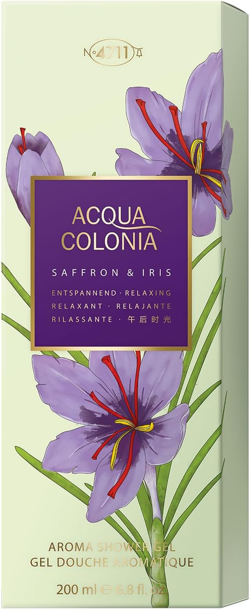 4711 Acqua Colonia Saffron & Iris Aroma Shower Gel 200Ml image number 1