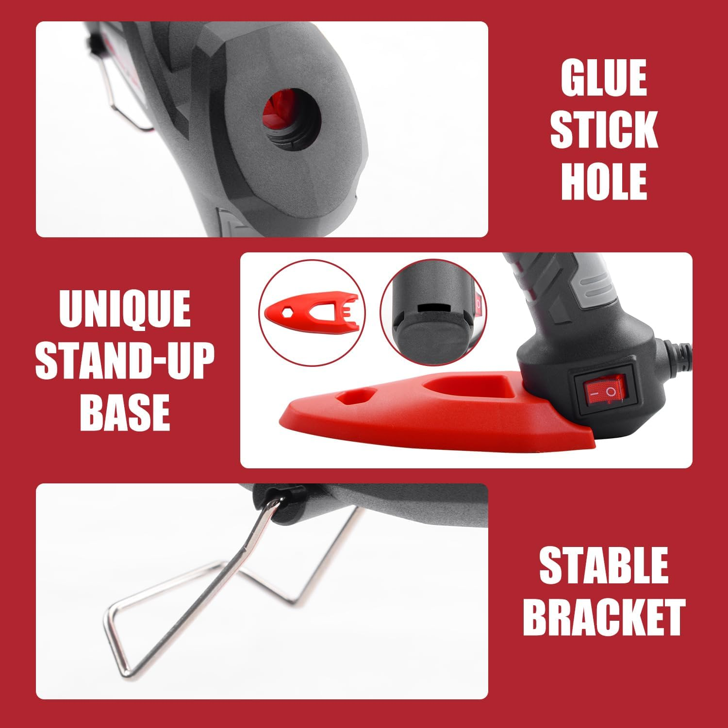 TOPEX 100W Hot Glue Gun Craft Kit & Glue Sticks image number 4