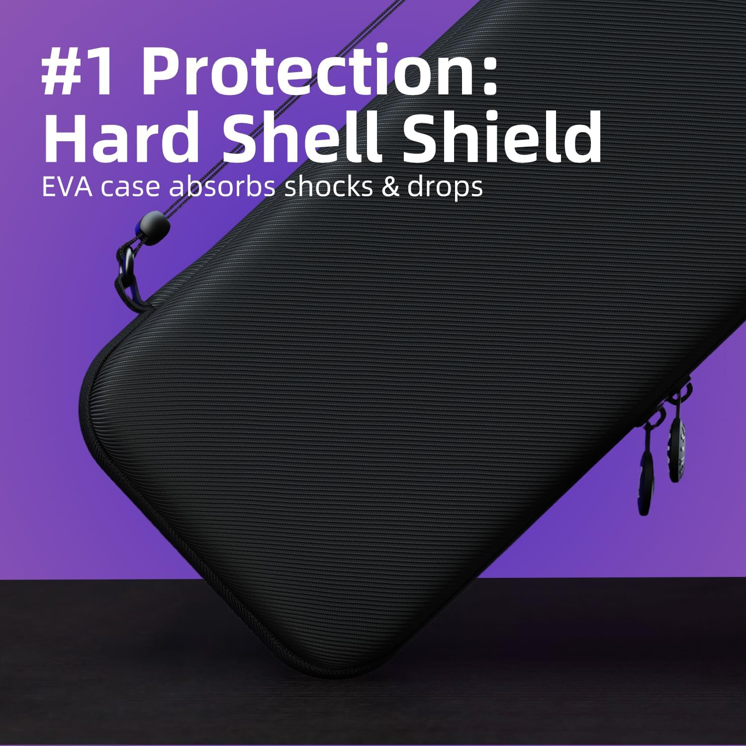 Savage Raven by Skull & Co. Every Day Slim Carrying Case for Nintendo Switch 2: Portable Hard Shell Protective Travel Case, Gaming Case, Console Protection Case, Accessories, Storage, Denim image number 6