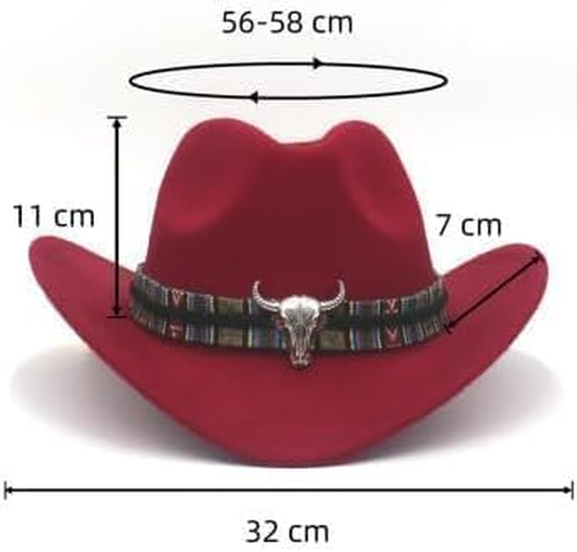 Wide Brim Men and Woman'S Western Outback Cowboy Hat with Metal Bull Head Khaki image number 2