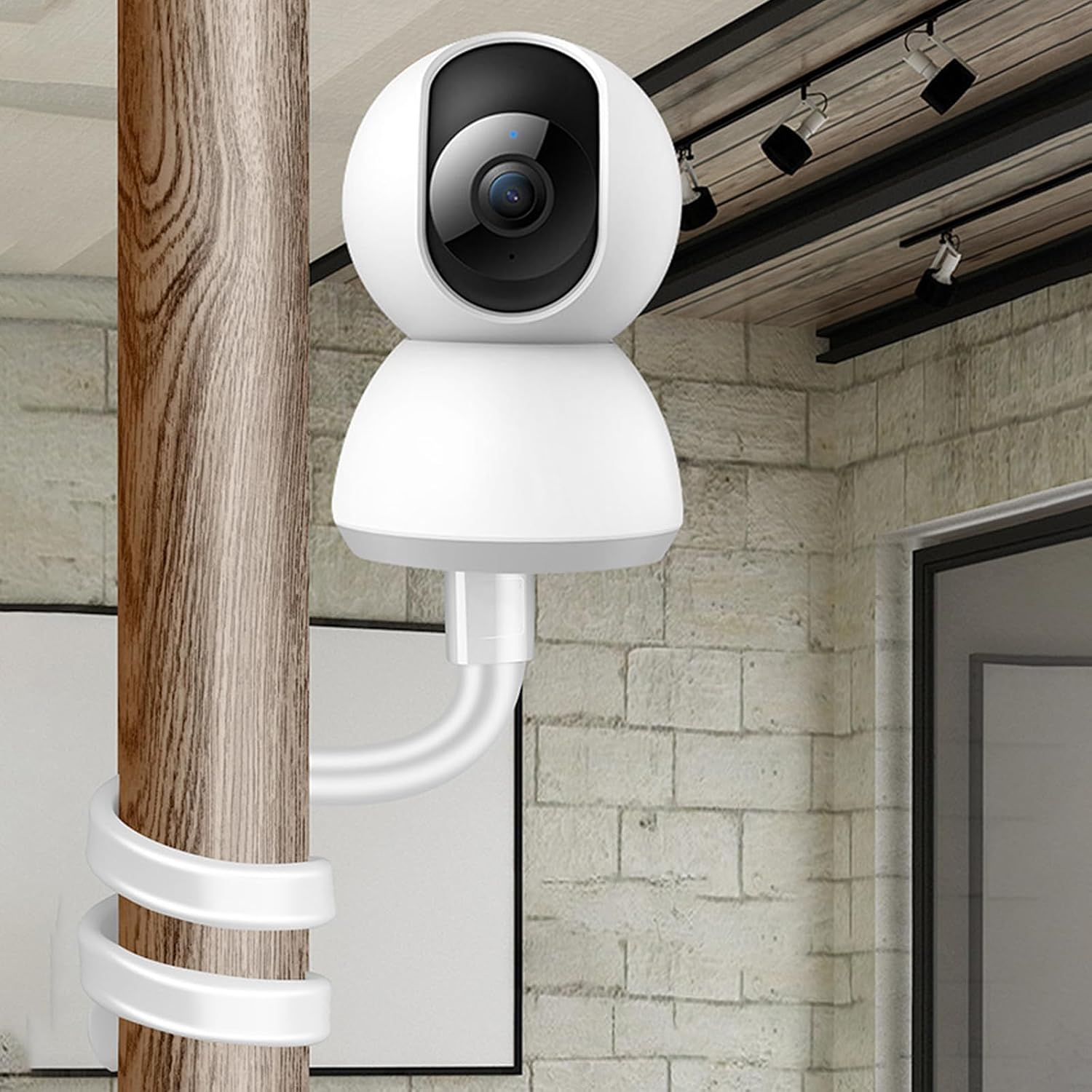 Aiyraa Baby Monitor Holder for Eufy Spaceview, Tp-Link Tapo C200/C210/C220, Reolink E1/E1 Pro, Flexible Camera Holder, No Holes, for Baby Room image number 5