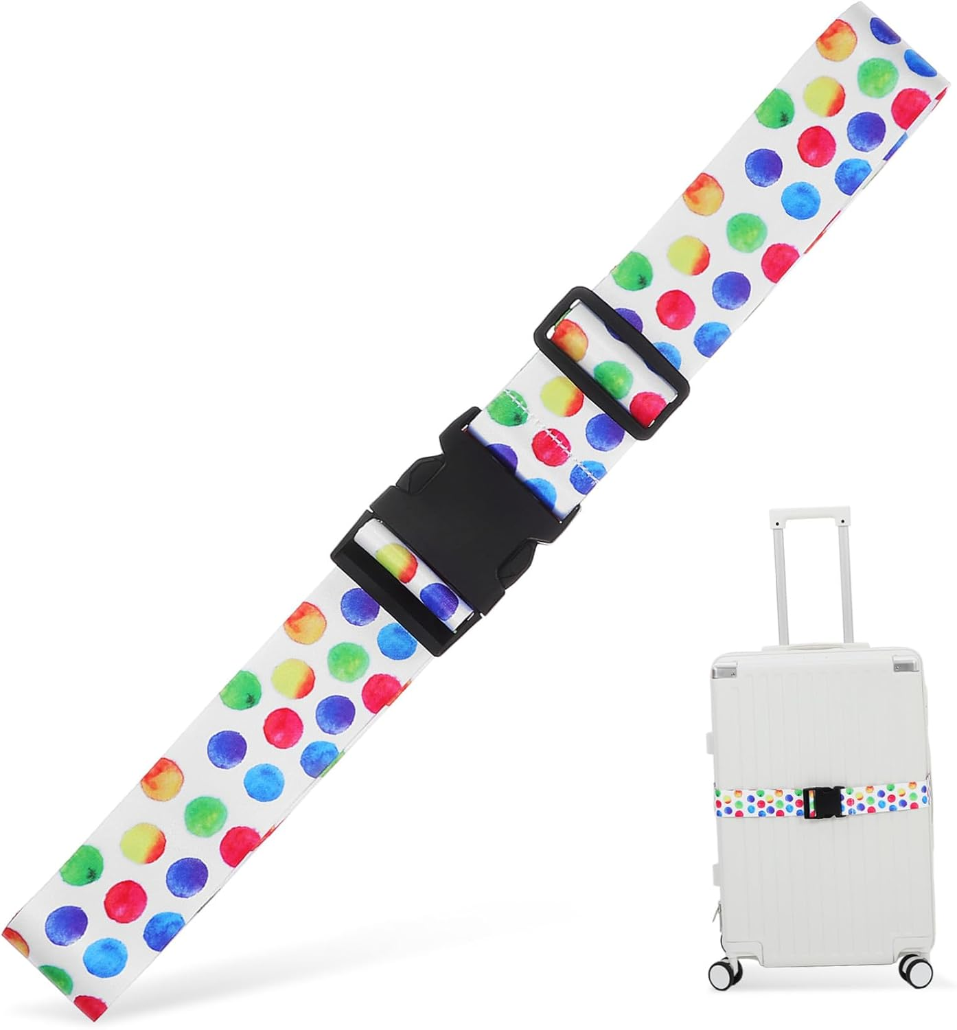 CHILDWEET Adjustable Lockable Luggage Strap with Polyester Material Lightweight Travel Belt for Suitcases Backpacks and Handbags Secure Fastening Multi-Purpose Carry Gear image number 2