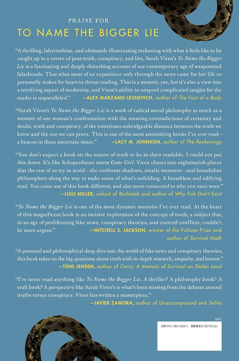 To Name the Bigger Lie: a Memoir in Two Stories image number 1