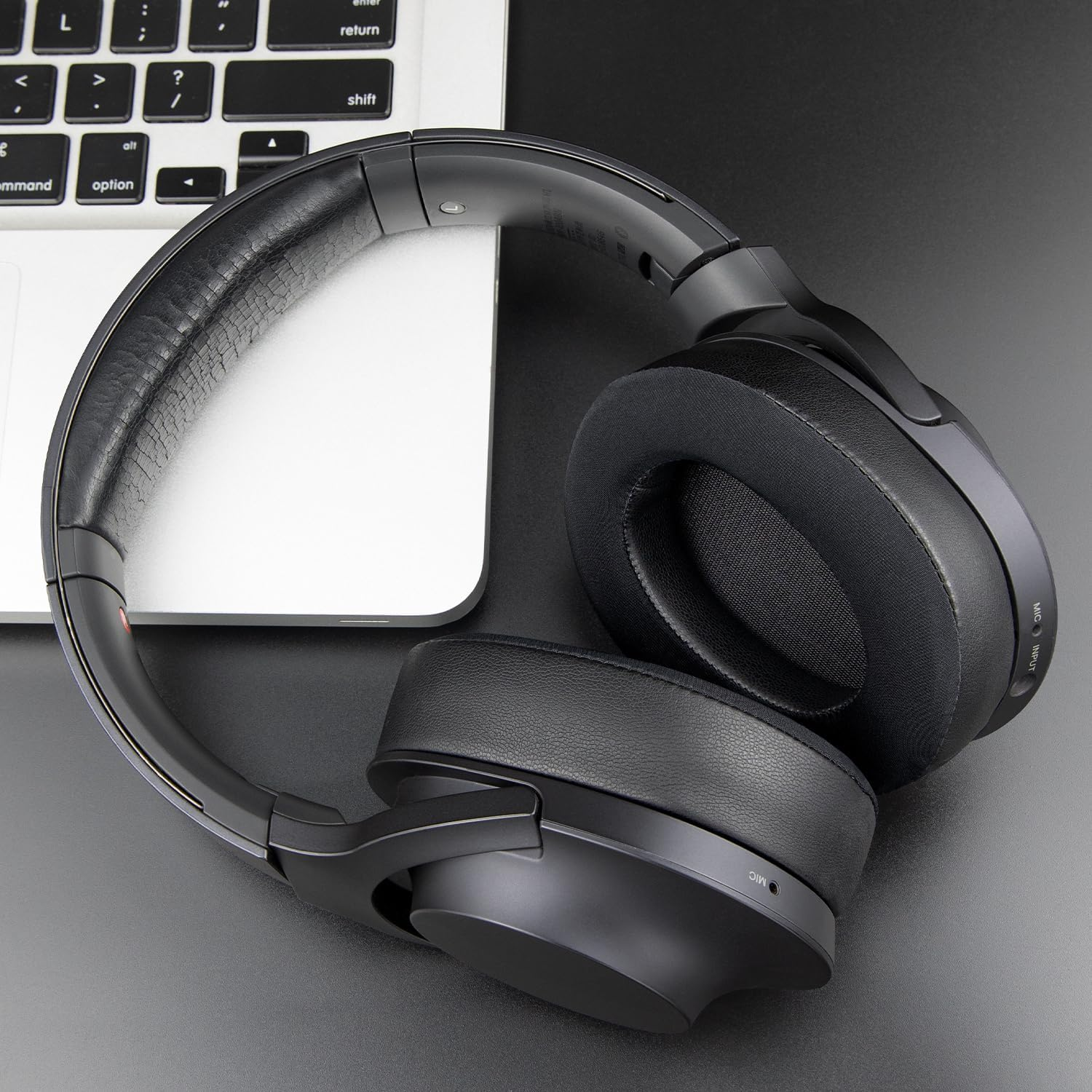 SOULWIT Cooling Gel Ear Pads Cushions Replacement, Earpads Compatible with Sony WH-H900N (H.Ear on 2 Wireless) & MDR 100ABN (H.Ear on Wireless) Noise Canceling Over-Ear Headphones - Black - Cooling Gel-Black image number 6