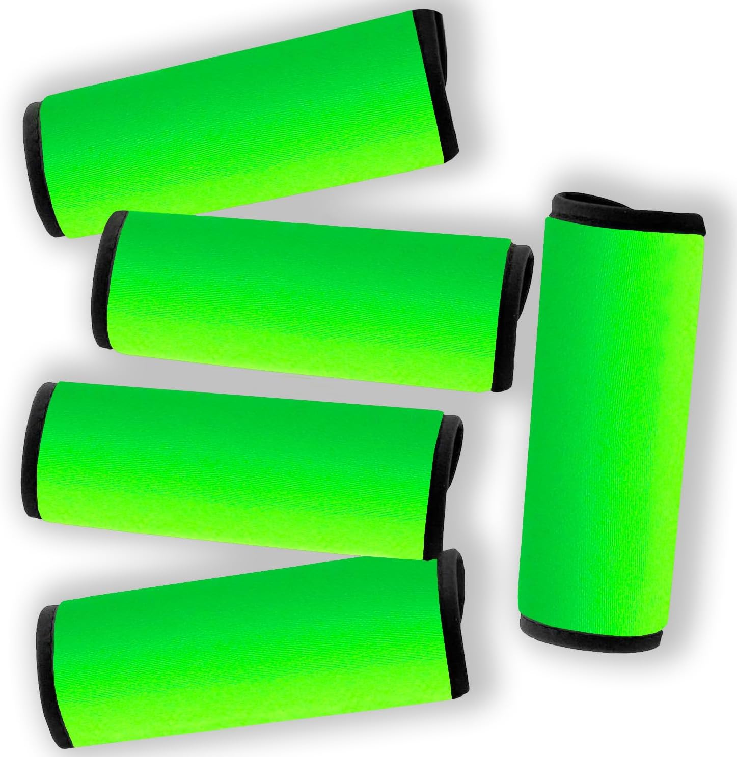 Gowraps Neoprene Luggage Handle Wraps for Traveling Bright Color Luggage Tags|Handle Wraps|Handle Covers (Tomato) image number 2