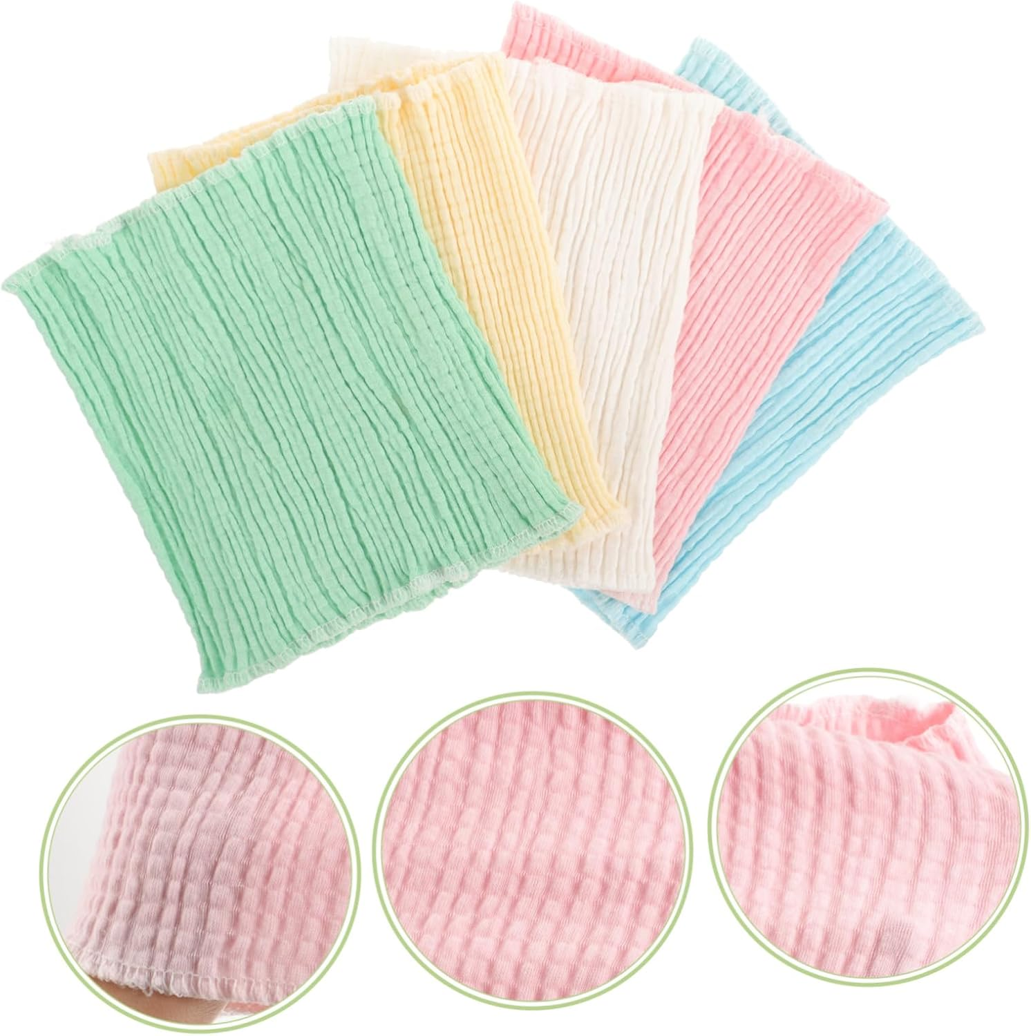 5Pcs Cotton Belly Band Boy Girl Navel Cord Straps Soft High Elastic Belly Bands for Newborn for Protecting and Umbilical Cord after Bathing Daily Wear image number 3