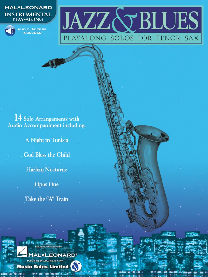 Jazz & Blues: Play-Along Solos for Tenor Sax Bk/Online Audio