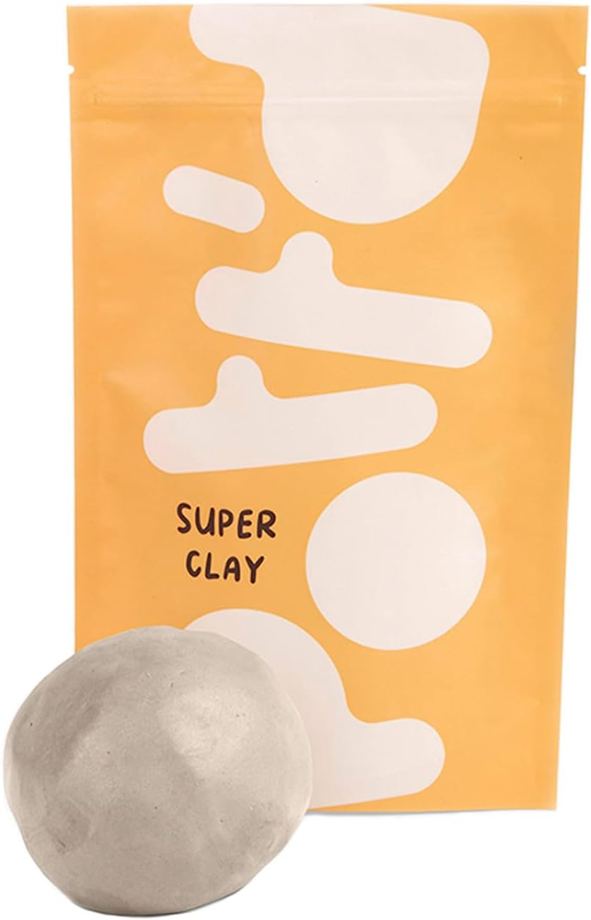 Pott'D&trade; Extra Pack of Premium Air-Dry Clay (1Kg) - Pottery for Beginners, Air Dry Modelling Clay, Adult Pottery Kit image number 5