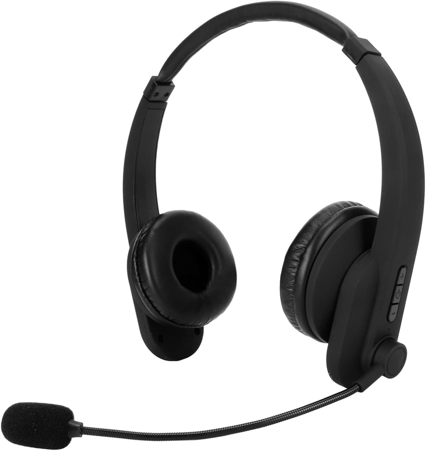 Wireless Headset, BT 5.0 Noise Cancelling over Ear Business Phone Headphones with Rotating Microphone for Call Center Office Telephone Consulting Services image number 4