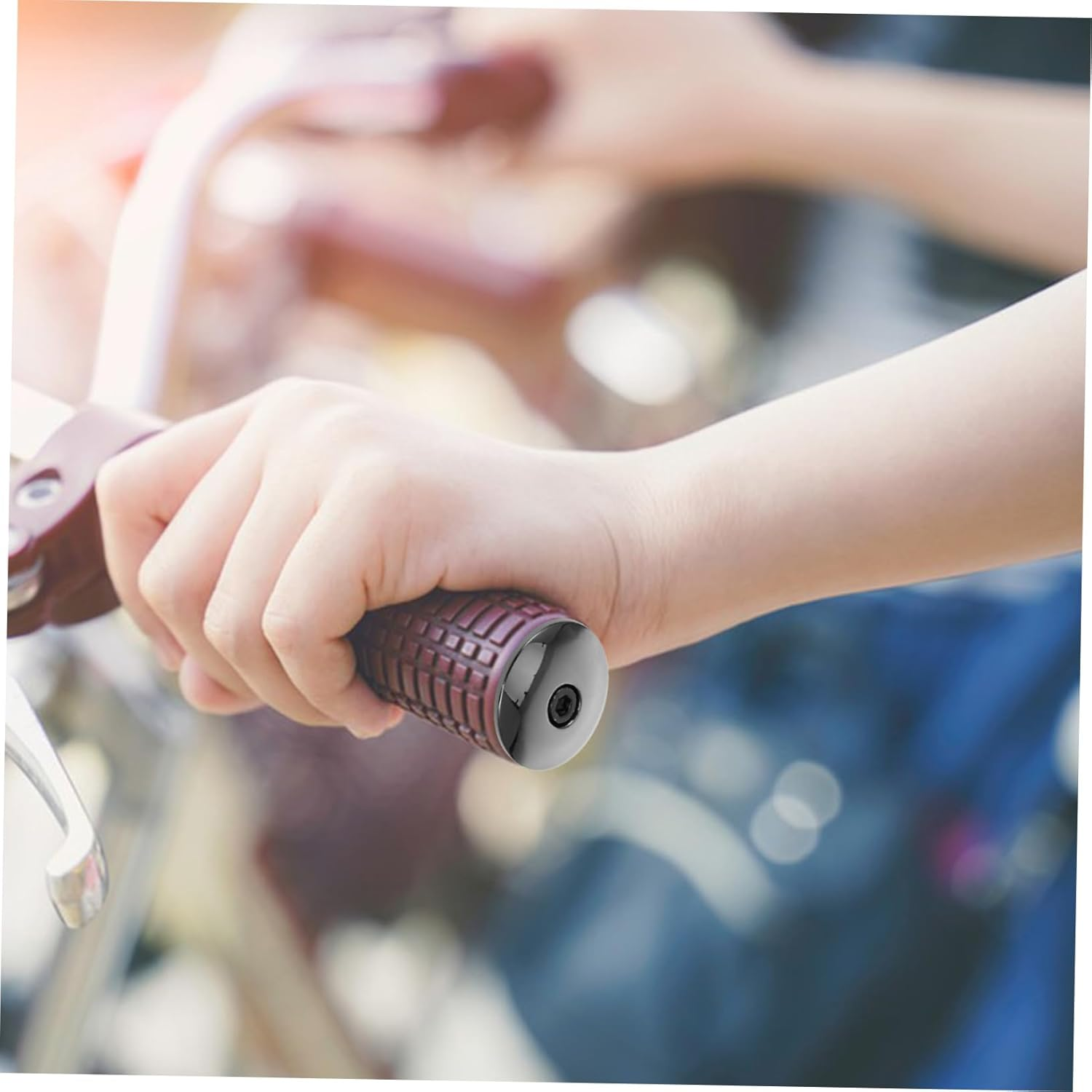 BESPORTBLE 6Pcs Bike Handlebar End Plugs Road Bike Handlebar Caps Mountain End Stoppers for Cycling Accessories Grips for Outdoor Riding image number 3