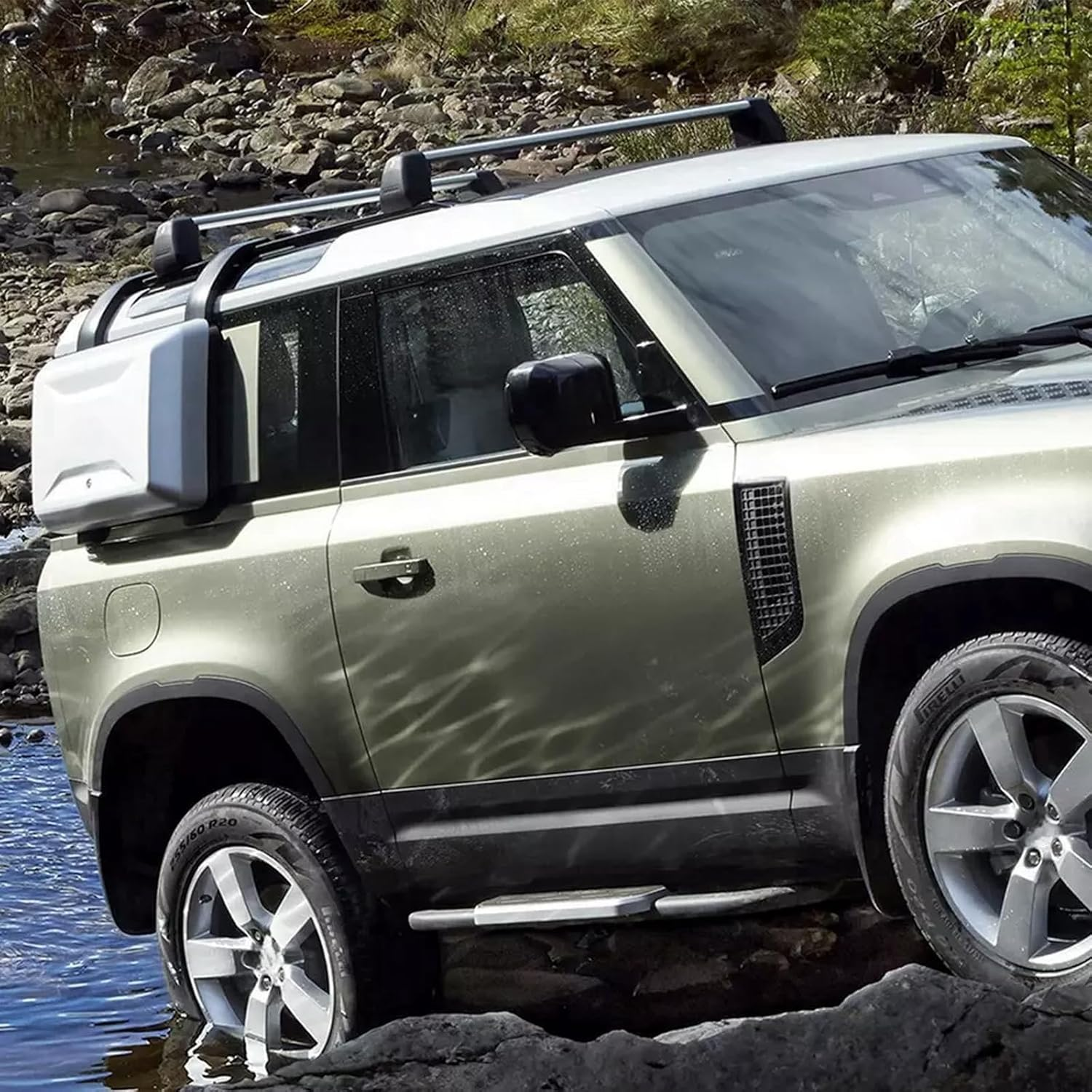 Running Boards Fits for LR Defender 90 2Door 2020 2021 2022 2023 2024 2025 Side Steps image number 1