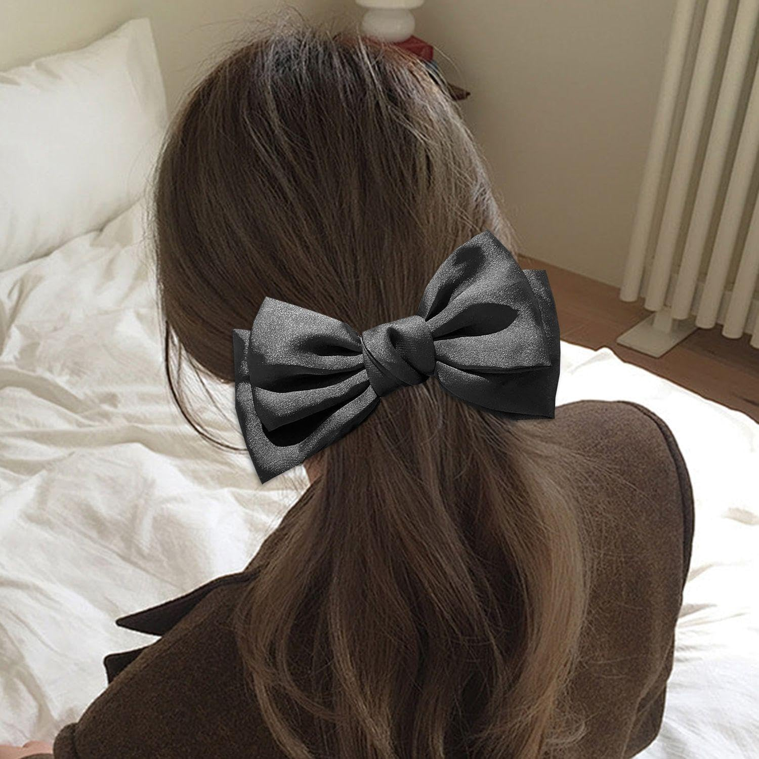 Pack of 3 Bow Hair Ties, Simple Hair Accessories, Cute Hair Accessories, Durable Elastic Hair Ties, Hair Fixing Tools