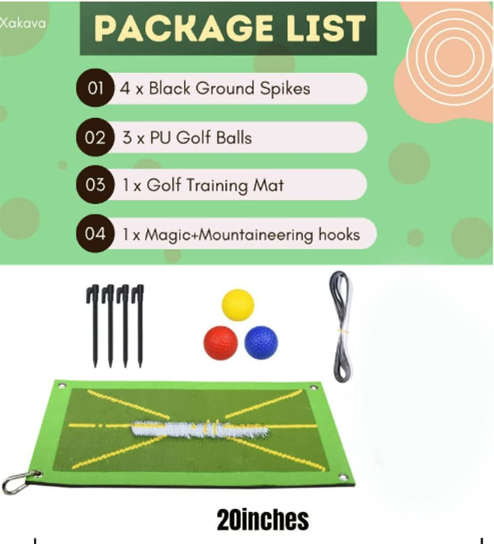 Golf Training Mat for Swing Detection Batting, Premium Golf Impact Mat, Path Feedback Golf Practice Mats, Advanced Golf Hitting Mat for Indoor/Outdoor, Golf Training Aid Equipment image number 3