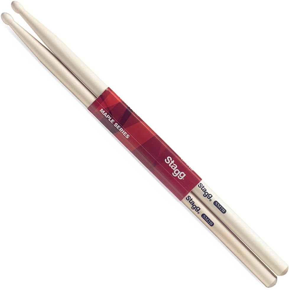Stagg 12540 7A Maple Drum Sticks Wooden Tips