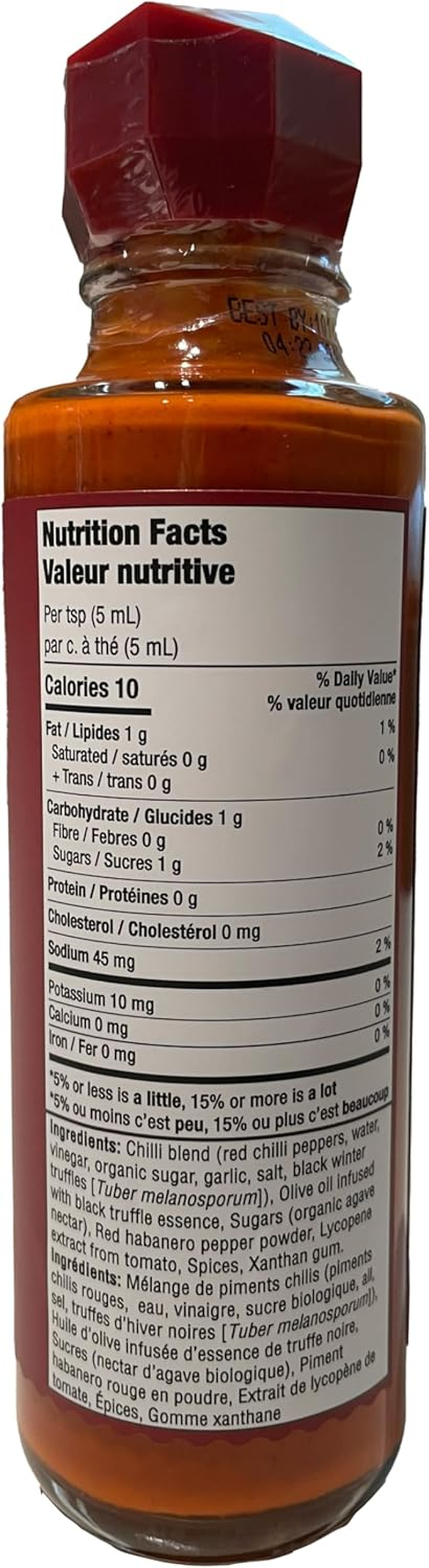 TRUFF Hotter Sauce, Gourmet Hot Sauce with Jalape&ntilde;o, Red Chilli Peppers with More Heat, Black Truffle Oil, Organic Agave Nectar, Hotter Flavour Experience in a Bottle, 170G. image number 3