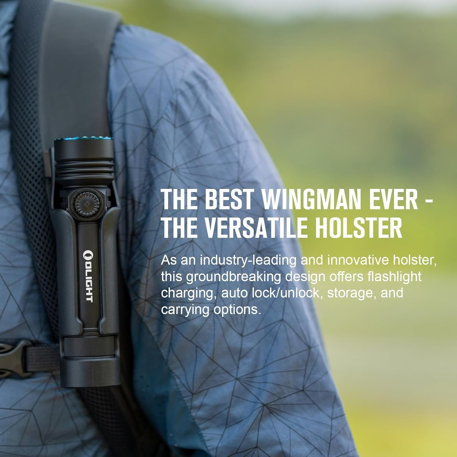 OLIGHT Seeker 4 Pro Maximum 4600 Lumens Super Bright Flashlight with Holster Dual Charging Options for Outdoor Searching, Hunting(Black) image number 1