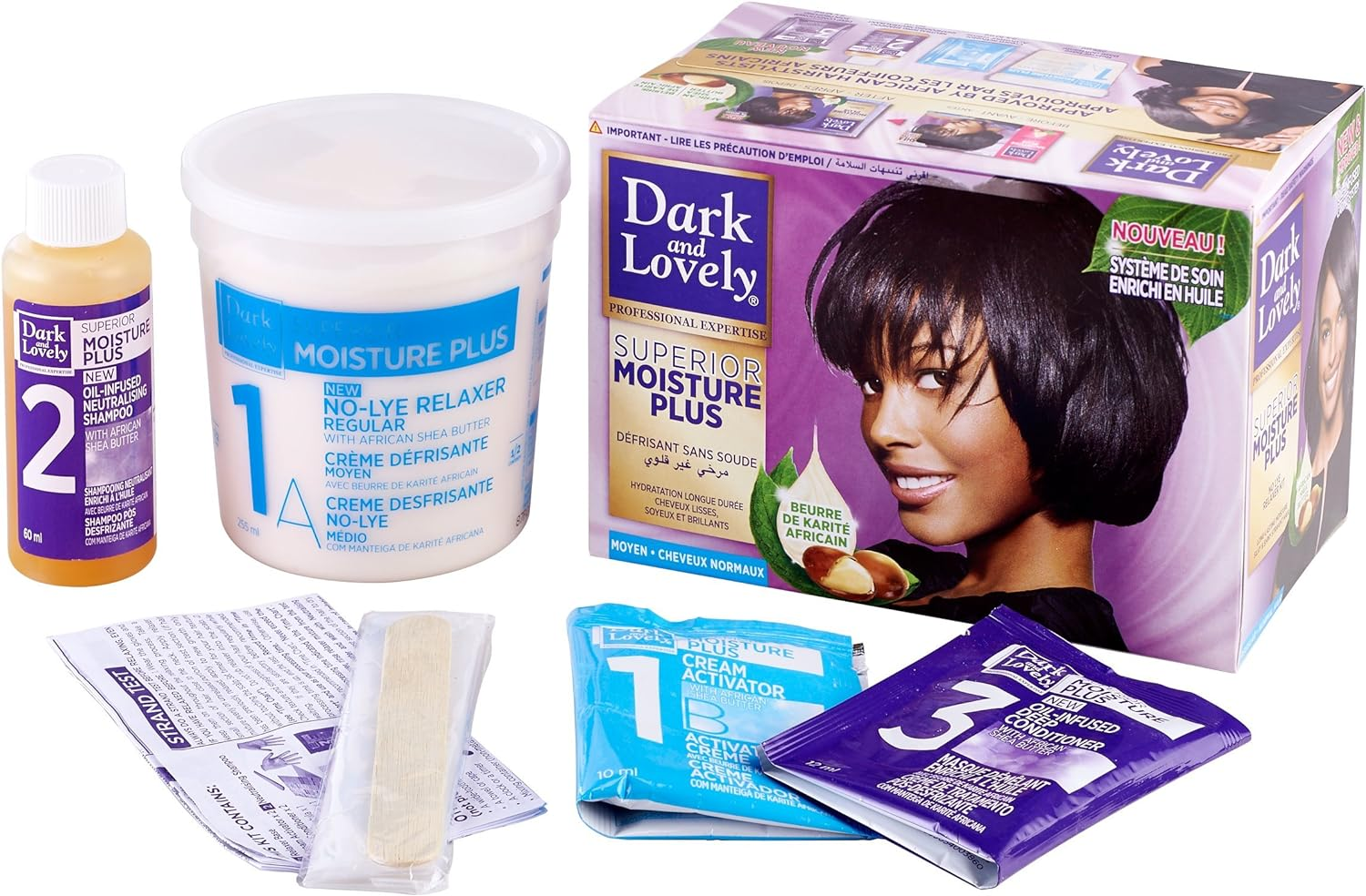 Dark & Lovely No Lye Relaxer Regular for Normal Hair Kit image number 2