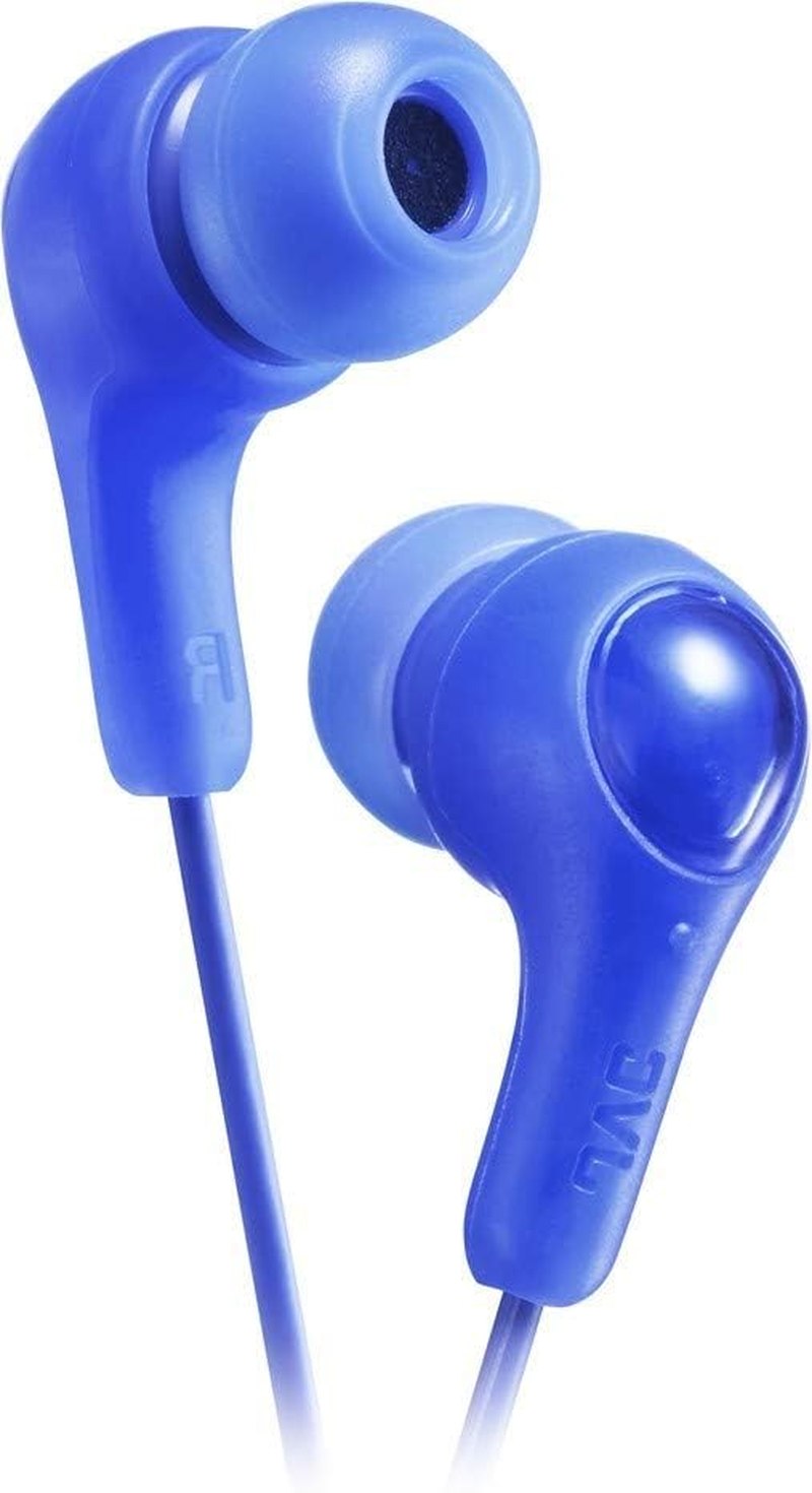 JVC Gumy plus in Ear Headphones Earphones with Bass Boost, Comfortable Earbuds and Built in Mic and Remote for Call Handling, Blue image number 2