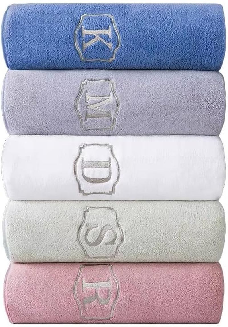 KKAERDIYA Microfiber Towel 90X160 Cm 2 PCS Bath Towel Microfiber Soft, Durable and Light Weight (35 * 75+80 * 150-GY) image number 3