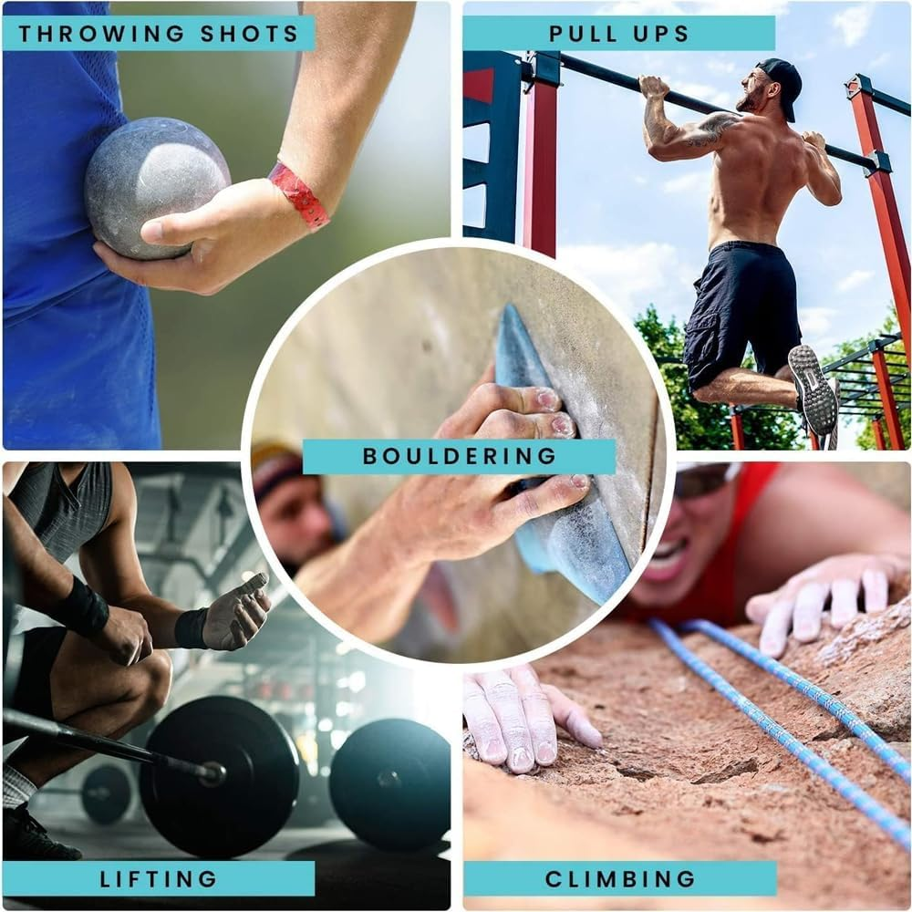 Gymnastic Chalk Blocks, Premium Weight Lifting Chalk, Pack of 8 Chalk Blocks, Powder Climbing Chalk, Magnesium Chalk for Gym, Weightlifting, Kettlebell Dumbbell image number 6