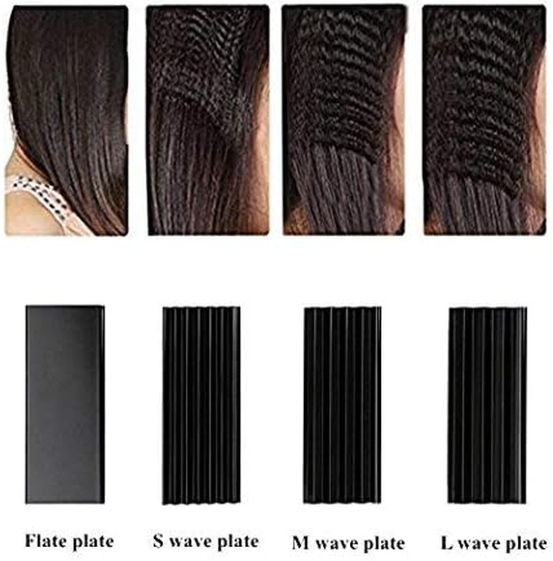 Flat Iron 4 in 1 Titanium Hair Styling Tools Professional Fast Straight Wave Curl Tools Set image number 2