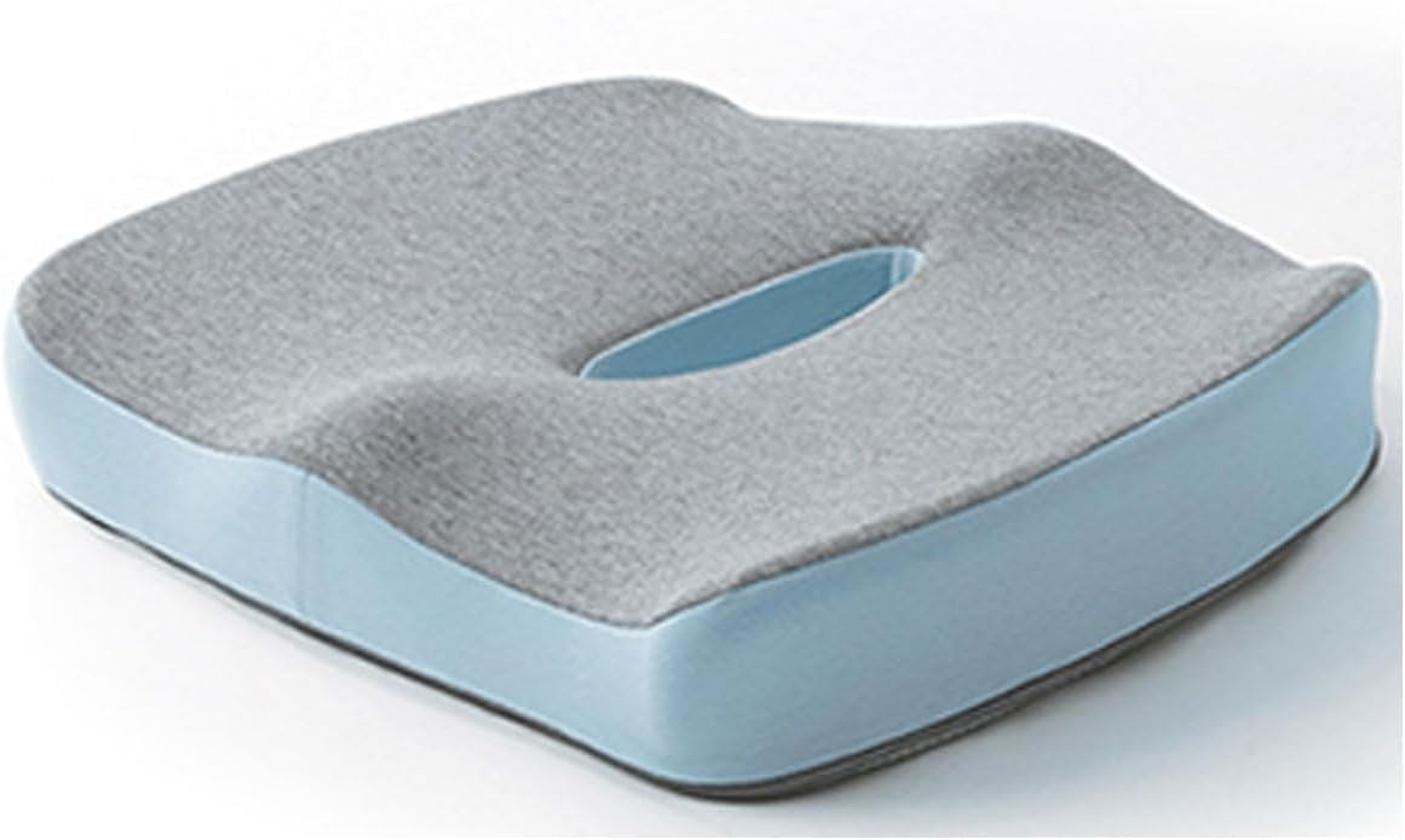 AIMALL Ergonomic Memory Foam Seat Cushion - Office Chair Cushion for Sciatica, Lower Back Pain Relief, Breathable Non-Slip Design, 17.7 X 15.7 X 2.8 Inches