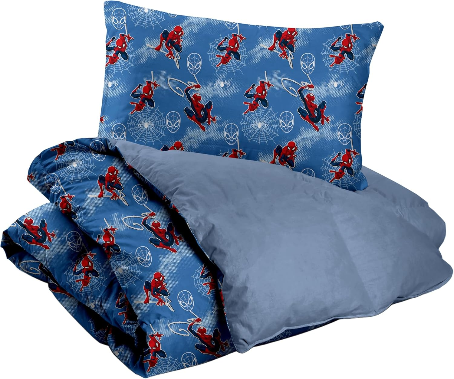 Hermet SP02 100% Cotton Spiderman Duvet Cover Set Single Blue image number 6