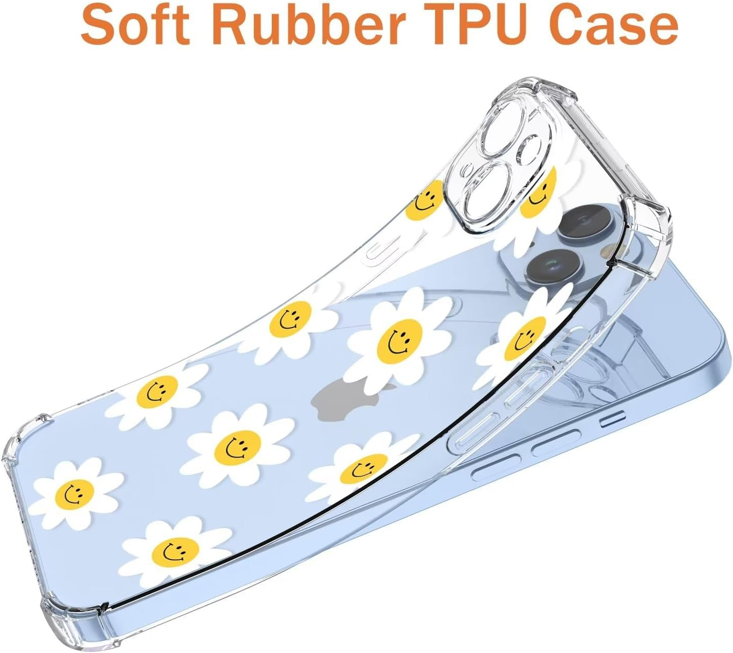 ATISIJIE Silicone Case for Oppo A52 with Shockproof Protective Corners, Thin Soft Protective Case, Flexible TPU Scratch-Resistant Case Cover-A04 image number 2